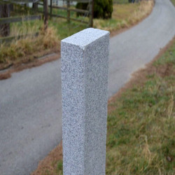 8 x 25 cm Granitpalisaden Elena weißgrau