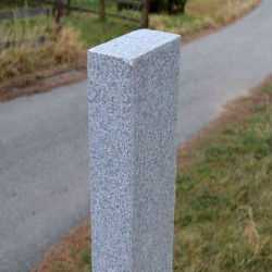 10 x 25 cm Granitpalisaden Elena weißgrau 200 cm lang