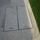6 x 50 cm Granit-Sichtschutz Tiago gelb 200 cm lang