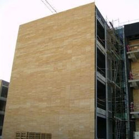 2 - 3 cm starke Sandstein-Verblender Gobi gelb 15 x 15 cm