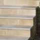 25 x 25 cm Granit-Kleinmauersteine Griys hellgrau gespalten palettiert
