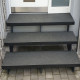 6 x 35 cm Granit-Trittstufen Adrian Black schwarz 120 cm lang