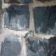 20 - 25 cm hohe Basalt-Mauersteine schwarz 20 - 50 cm lang