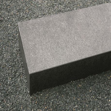 15 x 35 cm Basaltlava-Blockstufen Vulcano grau 75 cm lang