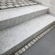 15 x 35 cm Granit-Blockstufen Elena weißgrau 250 cm lang