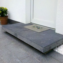 12 x 25 cm Granit-Bordsteine Griys grau