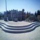 15 x 40 cm Granit-Blockstufen Elena weißgrau 300 cm lang