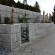 4 x 30 cm Granit-Trittstufen Elena weißgrau 100 cm lang