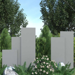 10 x 100 cm Granit-Sichtschutz Elena weißgrau 150 cm lang