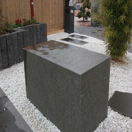 Granit-Sitzblöcke Pedro Black schwarz 45 x 45 x 45 cm