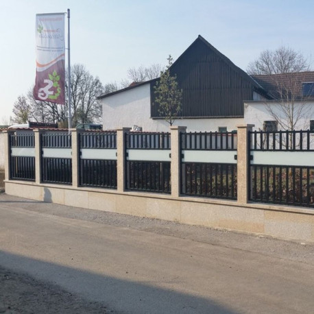 15 x 15 cm Granitpfosten Tiago gelb