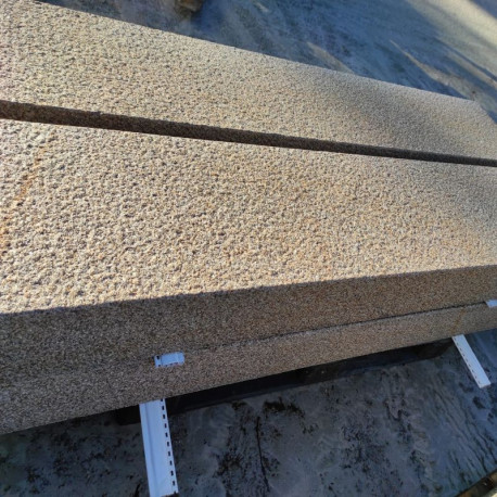10 x 25 cm Granitpalisaden Tiago gelb 350 cm lang