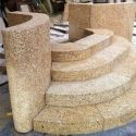 15 cm hohe Blockstufen