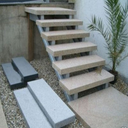 8 x 40 cm Granit Trittstufen Tiago gelb