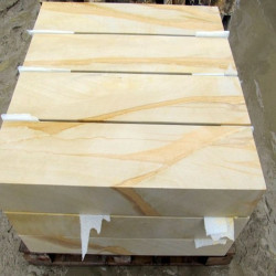15 x 40 cm Sandstein Blockstufen Geltona gelb