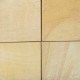 3 cm starke Sandstein Terrassenplatten Gobi gelb 40 x 40 cm