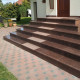 8 x 30 cm Granit Trittstufen Raudona rot