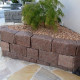 20 x 20 cm Granit Kleinmauersteine Raudona rot
