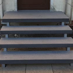 8 x 35 cm Granit Trittstufen Alvaro anthrazit