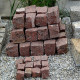 Granit Pflastersteine Raudona rot Detail