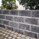 20 cm tiefe Granit Schlossmauersteine Alvaro anthrazit 30 cm hoch