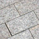 5 cm Granitpflaster Griys hellgrau, gesägt 10 x 10 cm