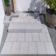 12 cm starke Granit Pflasterplatten Griys hellgrau 40 x 30 cm