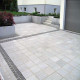 12 cm starke Granit Pflasterplatten Griys hellgrau
