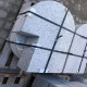 15 x 45 cm Granit Blockstufen Griys hellgrau mit Radius