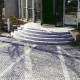15 x 45 cm Granit Blockstufen Griys hellgrau 150 cm lang