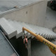 18 x 45 cm Granit Blockstufen Griys hellgrau 120 cm lang