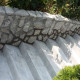6 x 35 cm Granit Trittstufen Griys hellgrau 200 cm lang