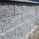 50 x 50 cm Granit-Mauersteine Griys hellgrau, mit 2 gesägten Flächen