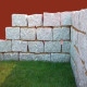 25 x 25 cm Granit Kleinmauersteine Griys hellgrau 25 cm tief
