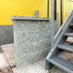 20 cm tiefe Granit Schlossmauersteine Griys hellgrau15 cm hoch