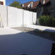 10 x 100 cm Granit Sichtschutz Griys hellgrau 250 cm lang