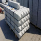 20 x 20 cm Limes Granitpfosten Griys hellgrau 200 cm lang