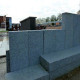 6 x 50 cm Granit-Sichtschutz Alvaro anthrazit 150 cm lang