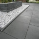 3 cm starke Basaltlava Terrassenplatten Vulcano anthrazit