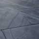 3 cm starke Schiefer-Designline Terrassenplatten anthrazit 60 x 60 cm