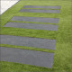 3 cm starke Schiefer Terrassenplatten schwarz 100 x 100 cm
