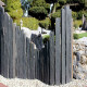 6 - 12 cm Schieferpfosten schwarz - anthrazit