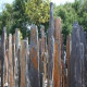 6 - 12 cm Schieferpfosten schwarz - anthrazit 150 cm lang
