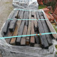 6 - 12 cm Schieferpfosten schwarz - anthrazit 200 cm lang