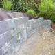 20 - 25 cm hohe Basalt Mauersteine schwarz 20 - 25 cm hoch