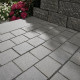 12 cm starke Granit-Pflasterplatten Alvaro anthrazit 60 x 30 cm