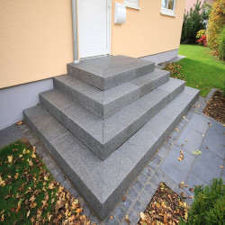 15 x 35 cm Granit Blockstufen Alvaro anthrazit