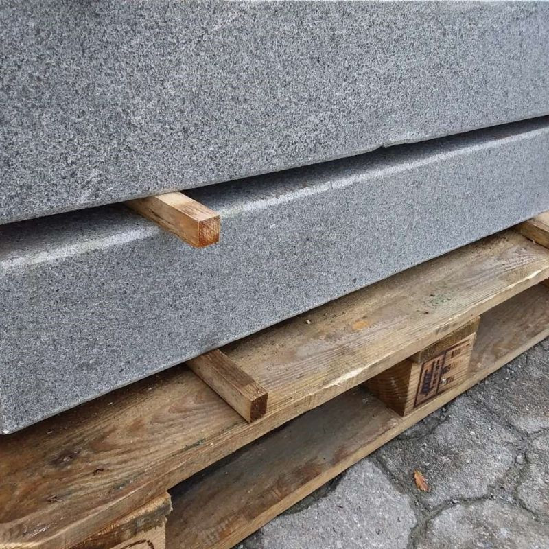 15 x 40 cm Granit Blockstufen Alvaro anthrazit