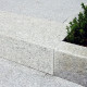 15 x 35 cm Granit Blockstufen Elena weißgrau 100 cm lang