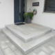 20 cm starke Granit Podestplatte Elena weißgrau 250 x 200 cm